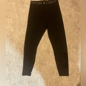 Savage x Fenty logo leggings in black